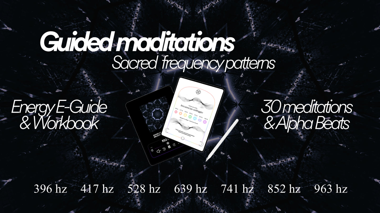 Solfeggio frequencies | Guided meditations + MANUAL ENERGÉTICO